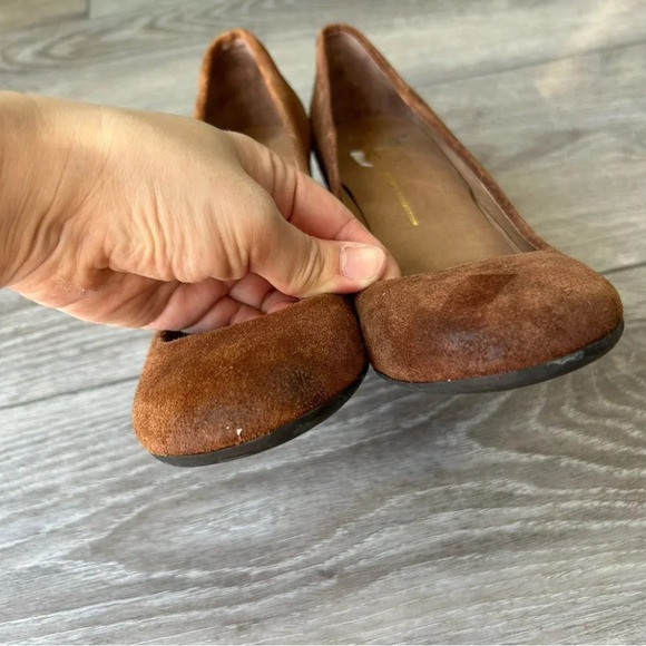 Franco  Sarto Brown Suede Leather Wedges - Picture 4 of 13